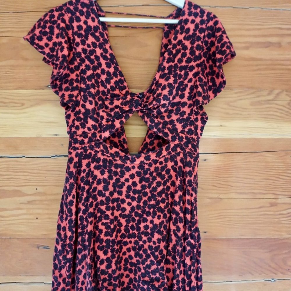 Free People Floral Cut Out Dress
